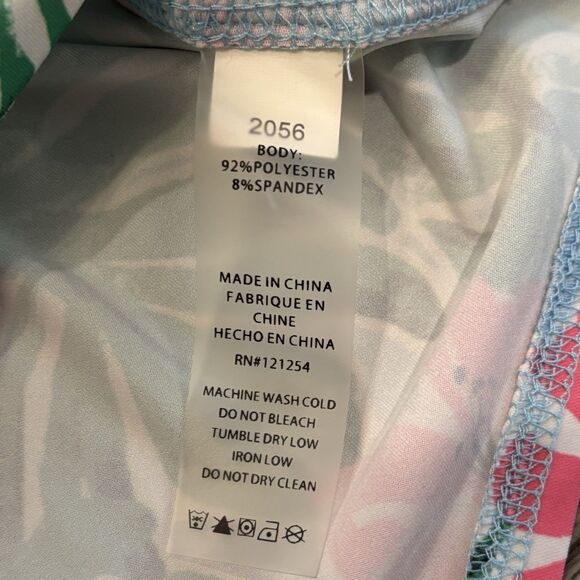 JOFIT Polo Women's Large Golf Shirt Floral Tropical Colorful Summer Pickleball - Picture 6 of 7